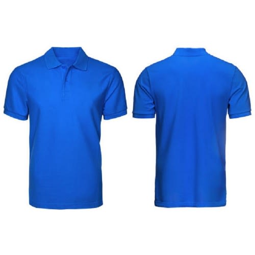 Blue Plain Polo - Medium