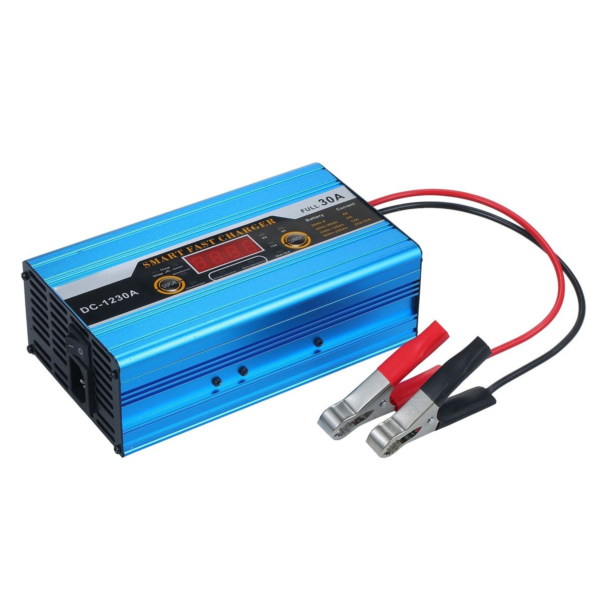 Smart Fast Charger 12V 30A Battery Charger With Digital LCD