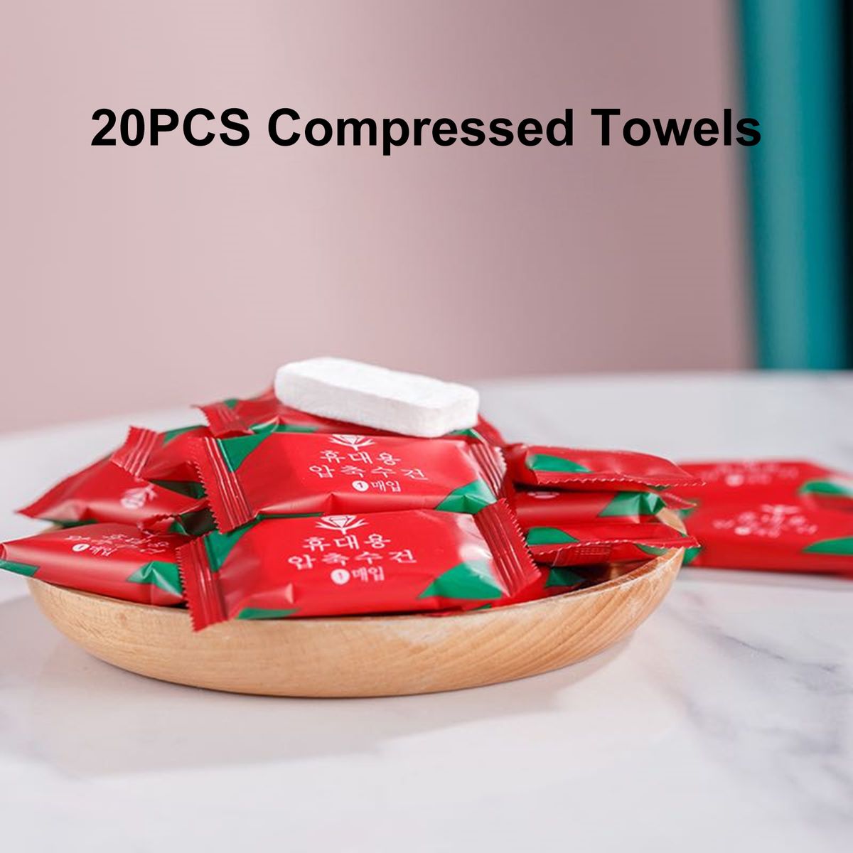 20PCS Disposable Compressed Face Towel Mini Portable
