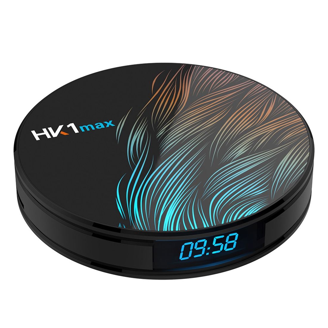 HK1max 4K UHD Smart TV Box With Remote Controller, Android 9.0 RK3328 Quad-Core 64bit Cortex-A53, 4GB+64GB, Support Dual Band WiFi & AV & HDMI & RJ45 & TF Card (Black)
