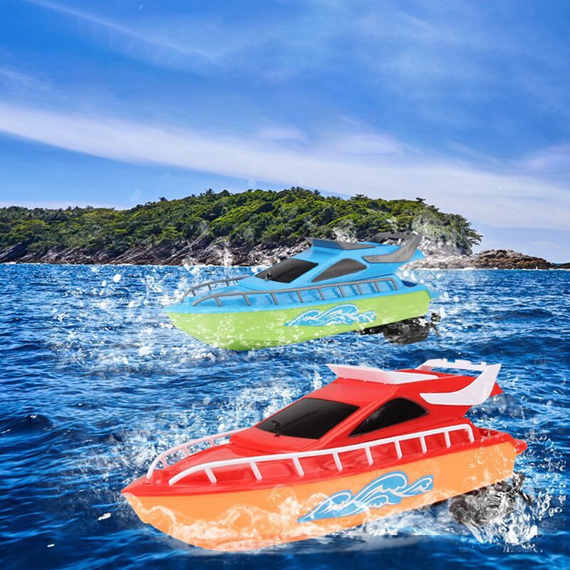 2 Colors RC Boat Kids Toy Remote Control Ship Electric Boats Toys For Children Gifts