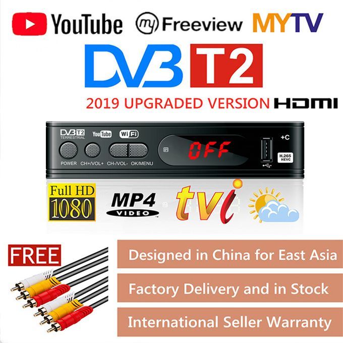 Tv Tuner Dvbs T2 Vga For Monitor Adapter Satellite Decoder