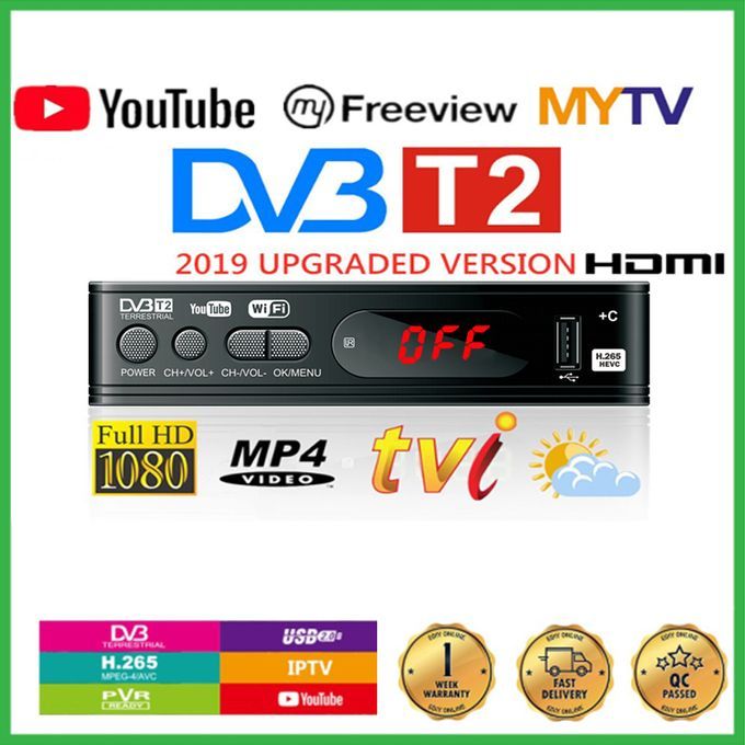 Tv Tuner Dvbs T2 Vga For Monitor Adapter Satellite Decoder