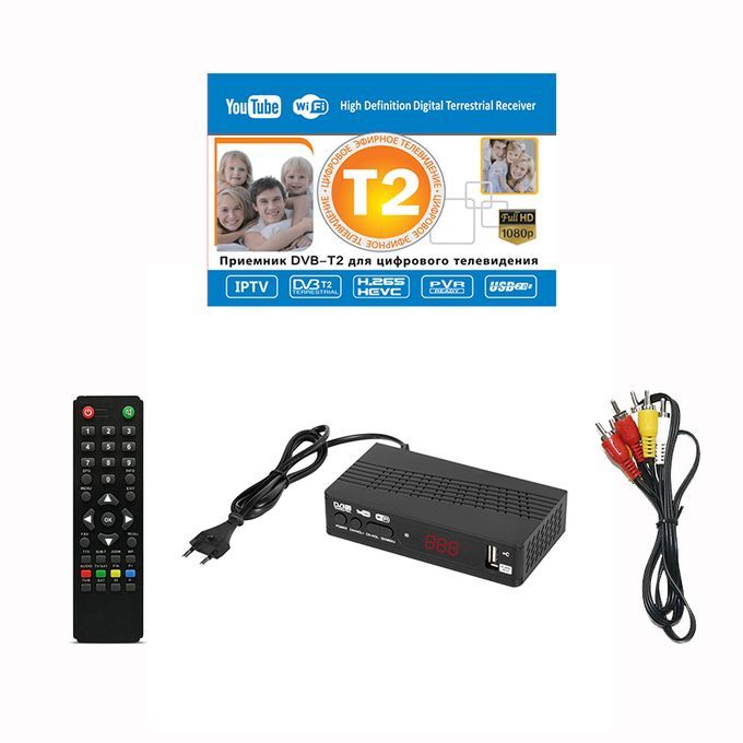 Tv Tuner Dvbs T2 Vga For Monitor Adapter Satellite Decoder