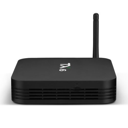 TX6 4K UHD Smart TV Box With Remote Controller, Android 7.1 Allwinner H6 Quad Core ARM Cortex-A53 1.5 GHz, 4GB+32GB, Support  Dual Band WiFi & HDMI & RJ45 & TF Card & SPDIF (Black)