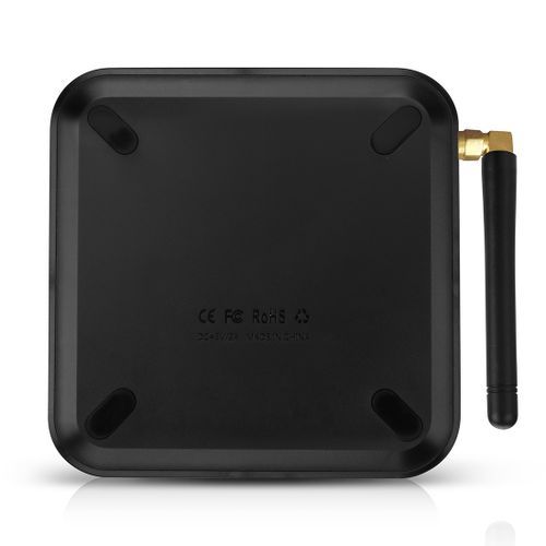TX6 4K UHD Smart TV Box With Remote Controller, Android 7.1 Allwinner H6 Quad Core ARM Cortex-A53 1.5 GHz, 4GB+32GB, Support  Dual Band WiFi & HDMI & RJ45 & TF Card & SPDIF (Black)