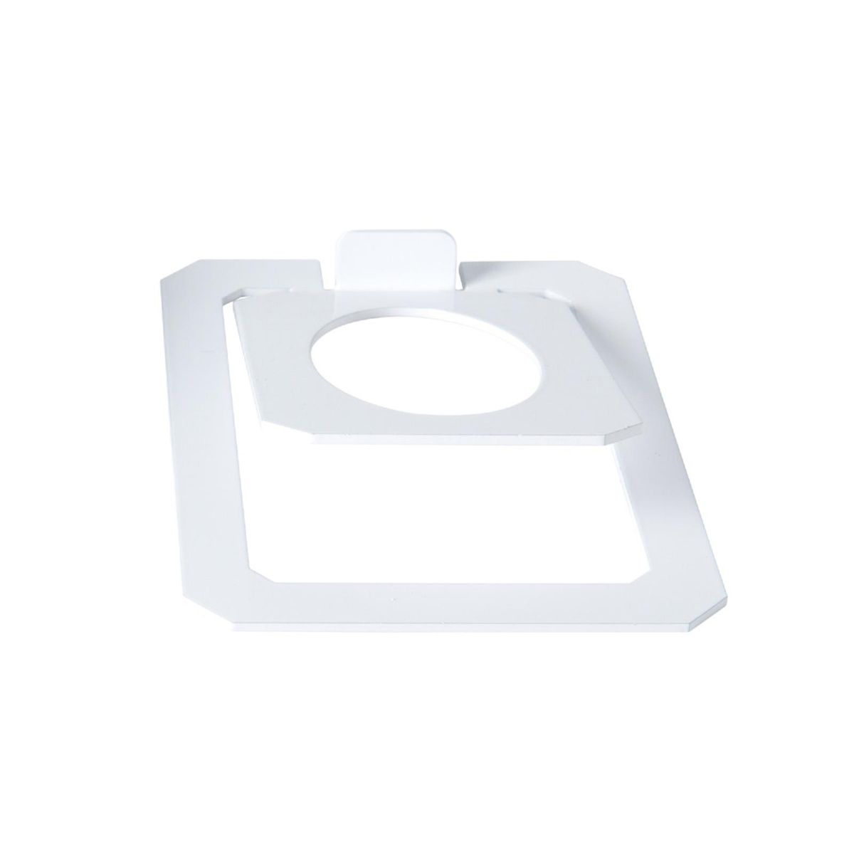 Desktop Speaker Stand Tilted Non Slip Studio Monitor White