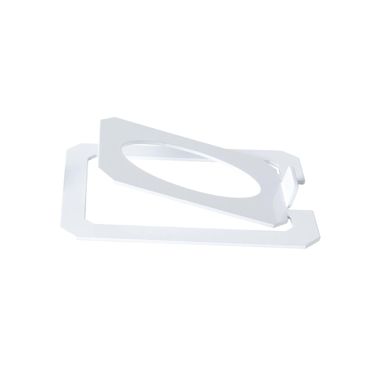 Desktop Speaker Stand Tilted Non Slip Studio Monitor White