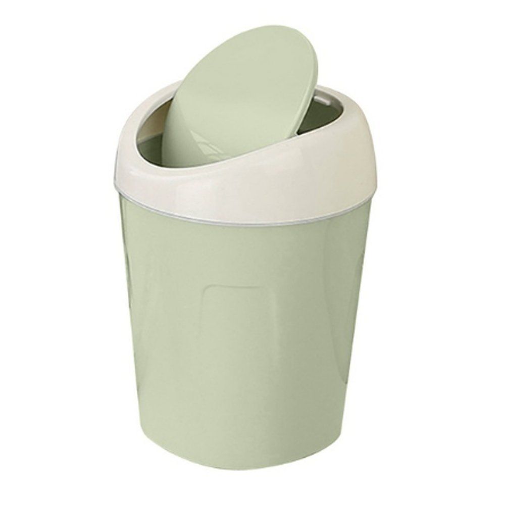 Plastic Desktops Mini Kitchen Living Room Trash Can Living Room Organizer Green