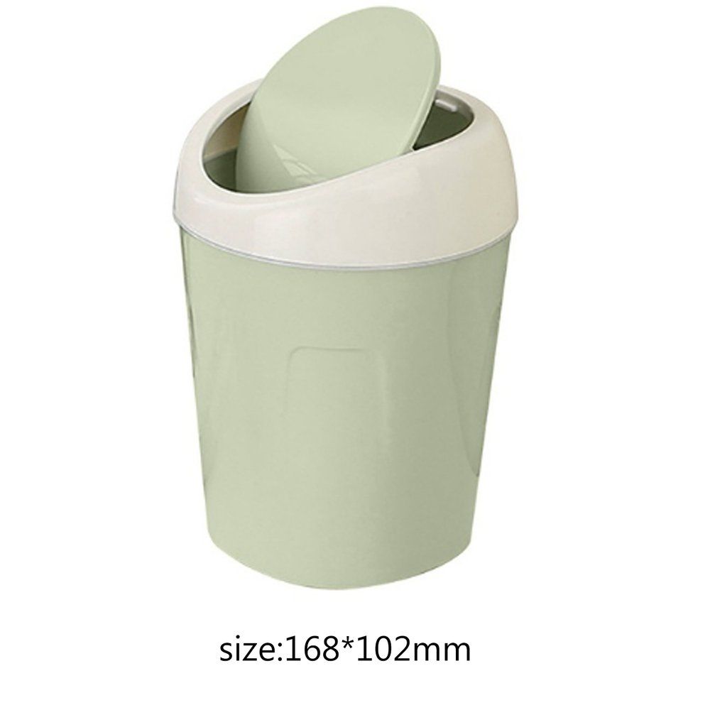 Plastic Desktops Mini Kitchen Living Room Trash Can Living Room Organizer Green