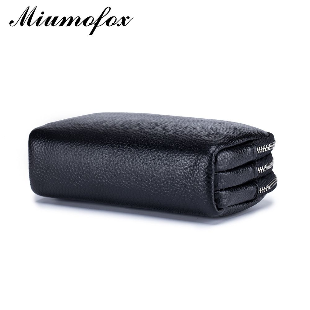 Three Zipper Medium And Long Wallet Clutch Bag Women Can Put