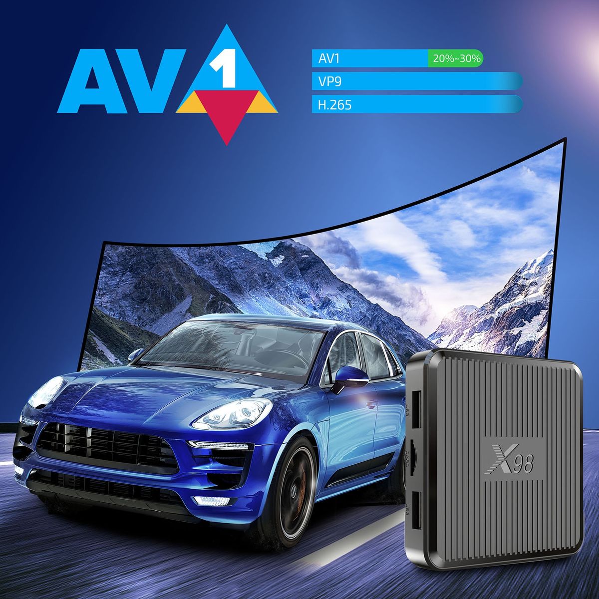 Smart TV-Box 5G Dual Frequency Amlogic S905W2 Quad Core WiFi TV Set Top Box 1