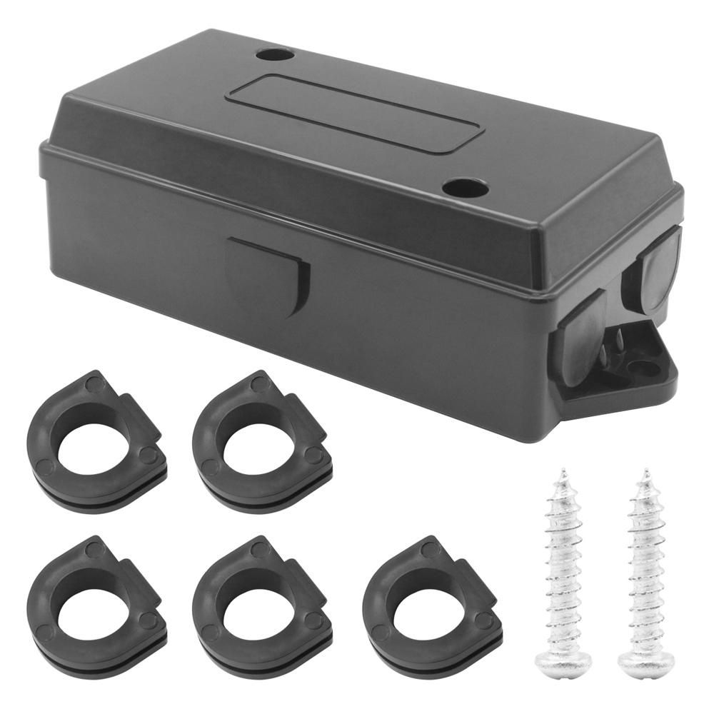 7-Port Trailer Wiring Junction Box 7 Way Trailer Wire 7 Pole Cable Connection Box Cable Towing for Rewiring Camping Car RV Caravans