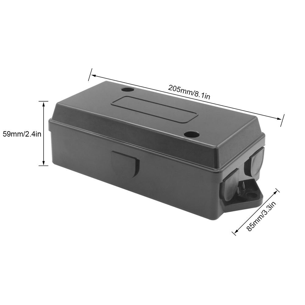 7-Port Trailer Wiring Junction Box 7 Way Trailer Wire 7 Pole Cable Connection Box Cable Towing for Rewiring Camping Car RV Caravans
