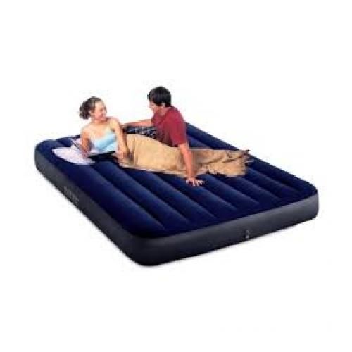 2-Person Inflatable Air Mattress Wit Pump- Blue