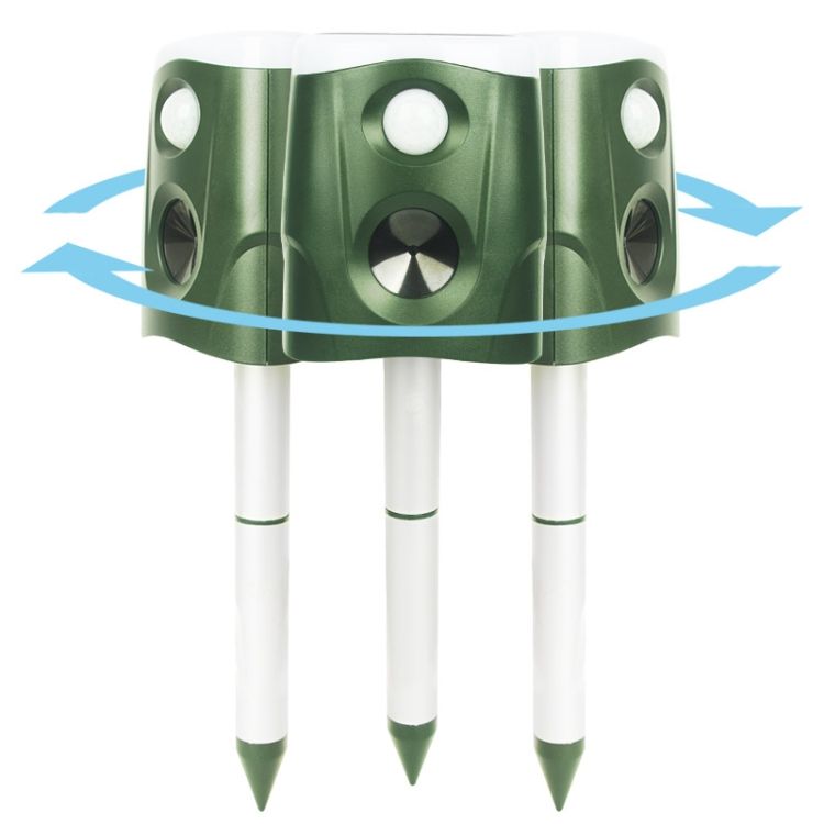 SJZ026 360 Degree Ultrasonic Solar Energy Animal Repellent