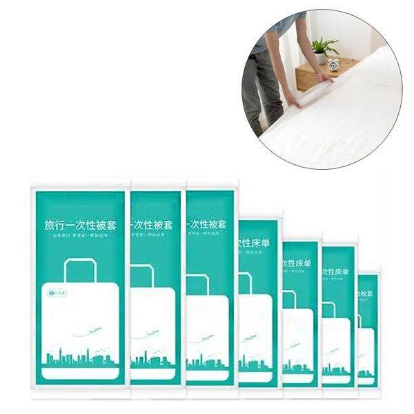 Disposable Outdoor Travel Hotel Hospital Home Non-woven Bedspread Pillowcase Bed Sheet 220x220cm