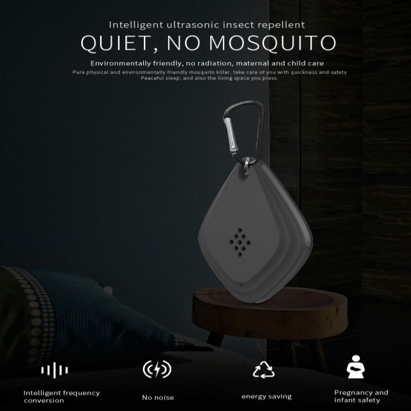 1PCS USB Portable Ultrasonic Pest Repellent,Non-Toxic, No Medicine-for Camping