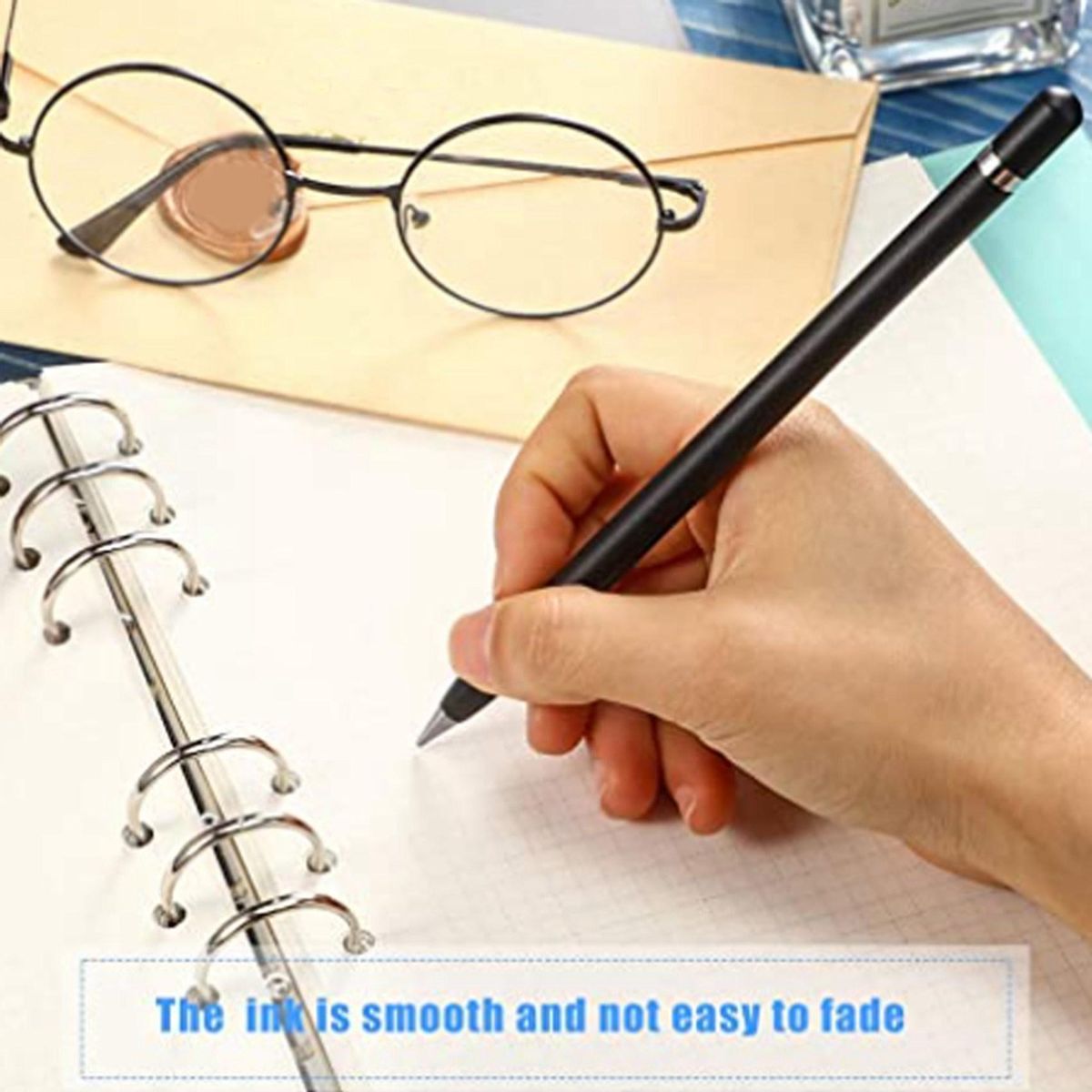 The Black Nib Never Needs To Be Sharpened, No Ink Pen Is Needed, and the Metal Rod Pencil Can'T Finish Writing.