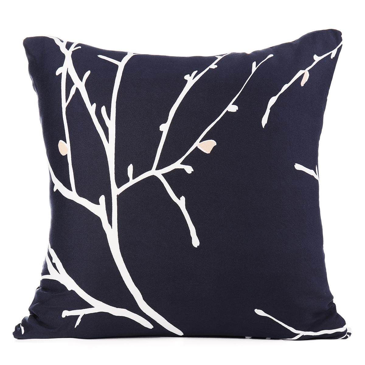 1/2/3/4 Seater White Branch Sofa Cover Chair Couch Protect Loveseat Slipcover Stretch Elastic Big Drawing Room 1 X Pillow Cover