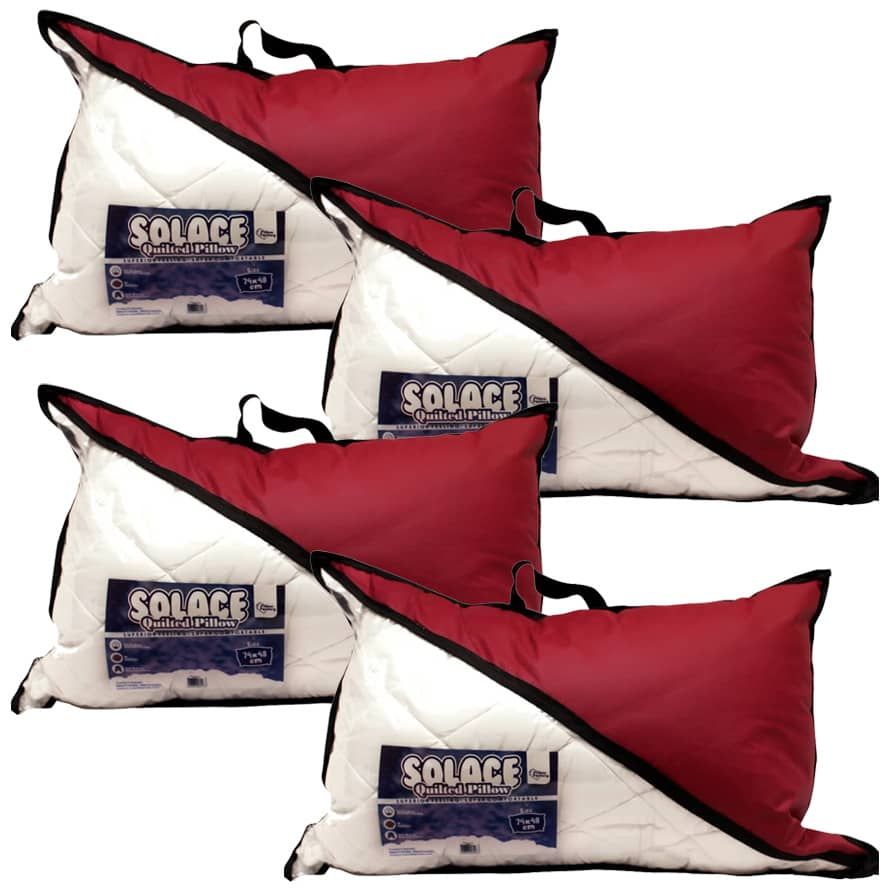 Solace Quilted Fibre Pillow (Bed Pillow - 4 Units)