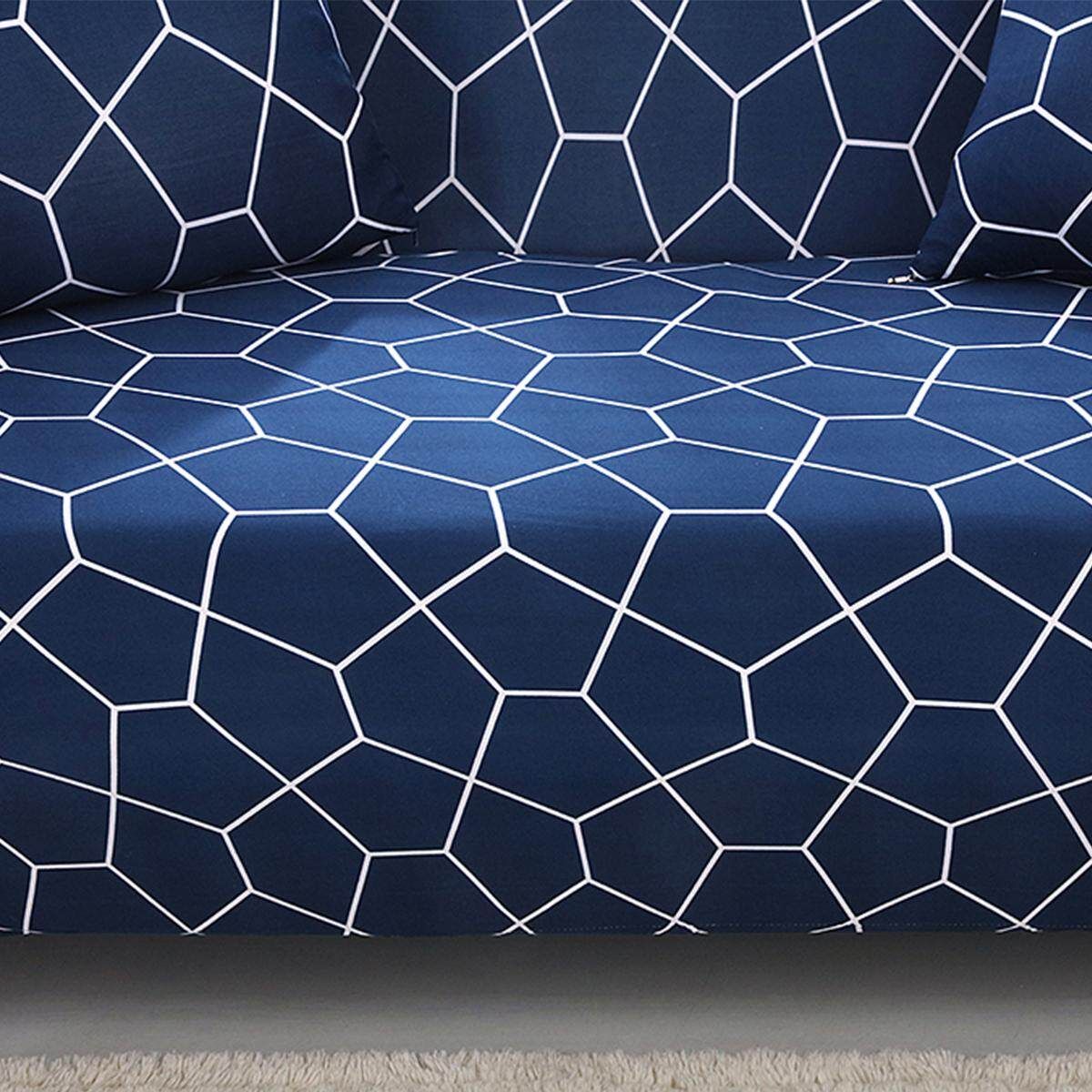 1 Seater 85-140cm Couch Sofa Slipcover Protector Cover W Pillow Case Chair Loveseat(Single Seat) The Water Cube
