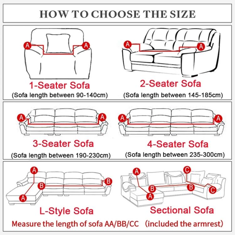 Sofa All-inclusive Universal Set Sofa Full Cover Add One Piece Of  Pillow Case Single Seater(90-140cm)