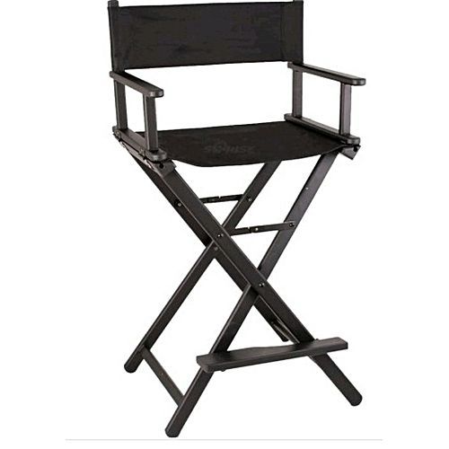 Makeup Chair- Black Foldable