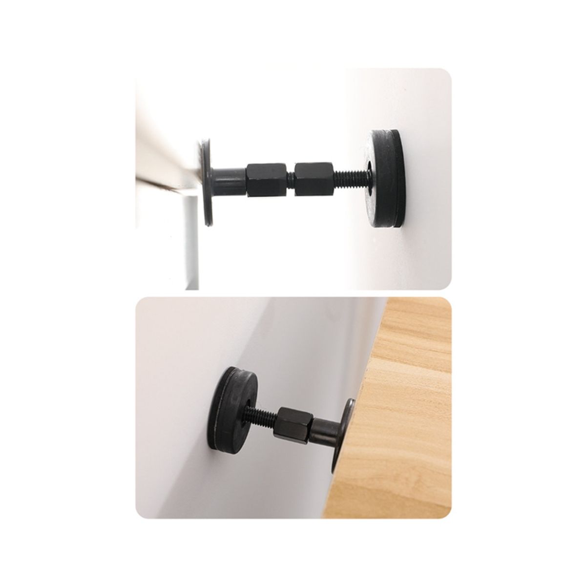 4PCS Headboard Stoppers, Adjustable Threaded Bed Frame