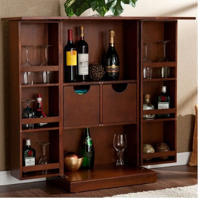 Handys - Harper Blvd Trinity Walnut Fold-away Bar  (Lagos Delivery Only)