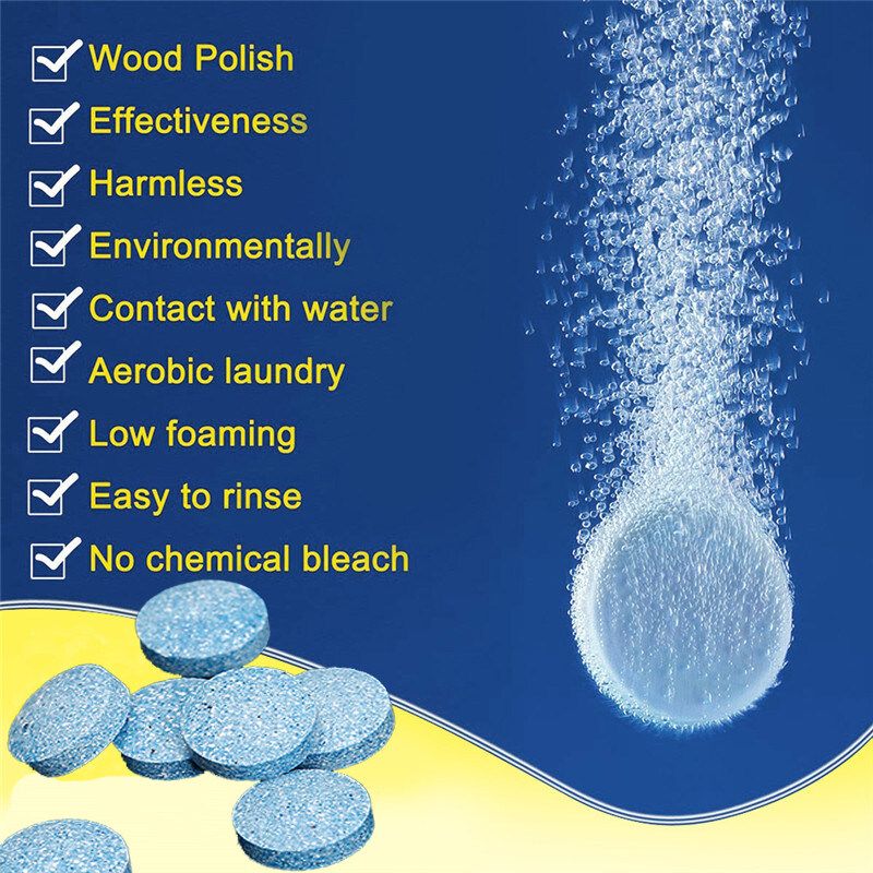 10PCS/Pack Car Solid Wiper Fine Seminoma Auto Cleaning Effervescent Tablet Windshield Glass Cleaner