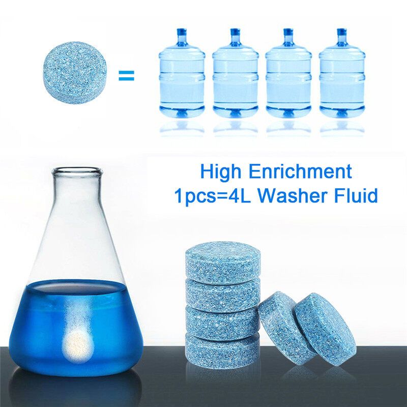 10PCS/Pack Car Solid Wiper Fine Seminoma Auto Cleaning Effervescent Tablet Windshield Glass Cleaner