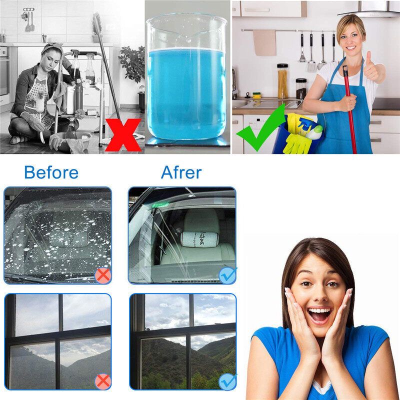 10PCS/Pack Car Solid Wiper Fine Seminoma Auto Cleaning Effervescent Tablet Windshield Glass Cleaner