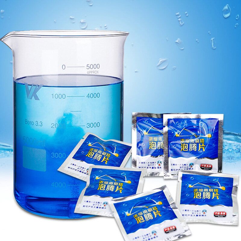 10PCS/Pack Car Solid Wiper Fine Seminoma Auto Cleaning Effervescent Tablet Windshield Glass Cleaner