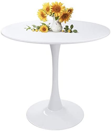 Tulip Modern Dining Table (Indoor/Outdoor) White
