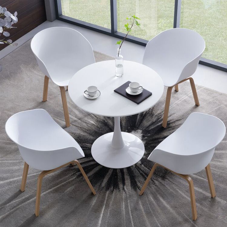 Tulip Modern Dining Table (Indoor/Outdoor) White