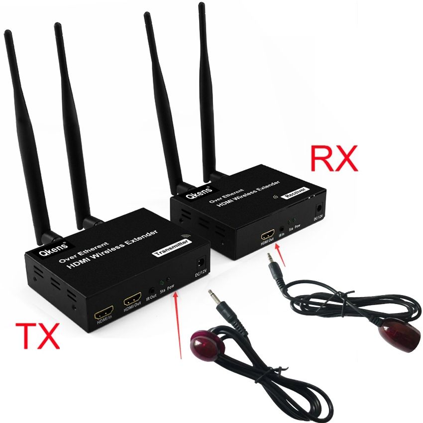 200M Wireless HDMI Extender 1080P Screen Share Wireless Extender Audio Video Transmitter Receiver 1 RX With EU Plug