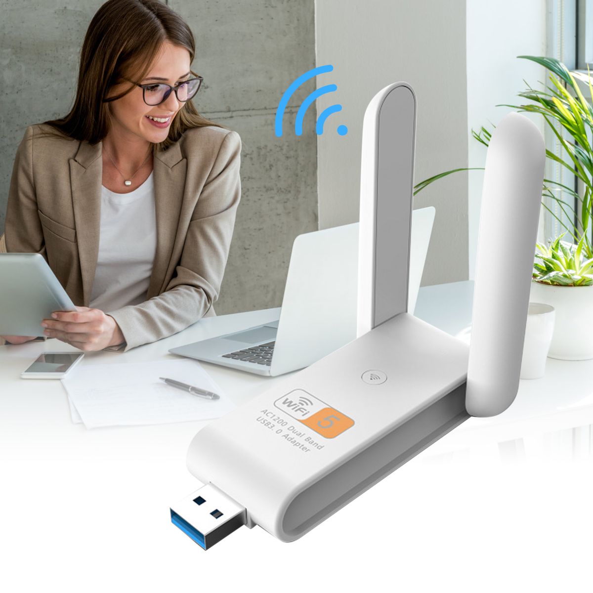Wireless USB WiFi Adapter For PC Wireless Network Adapter Fo