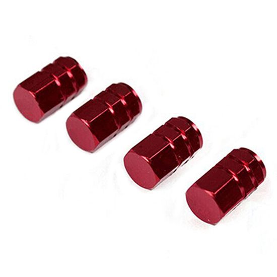4Pcs Universal Aluminum Alloy Car Wheel Rims Tyre Tire-Red
