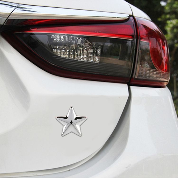 Star Pattern Car Metal Body Decorative Sticker