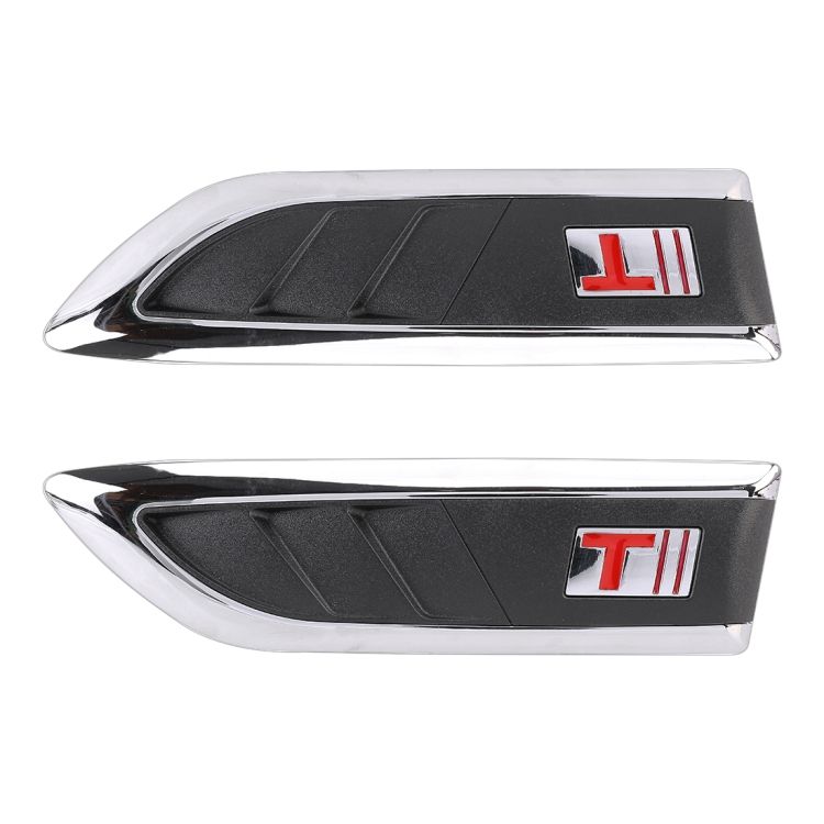 2 PCS Car Side Air Intake Flow Vent Fender Stickers