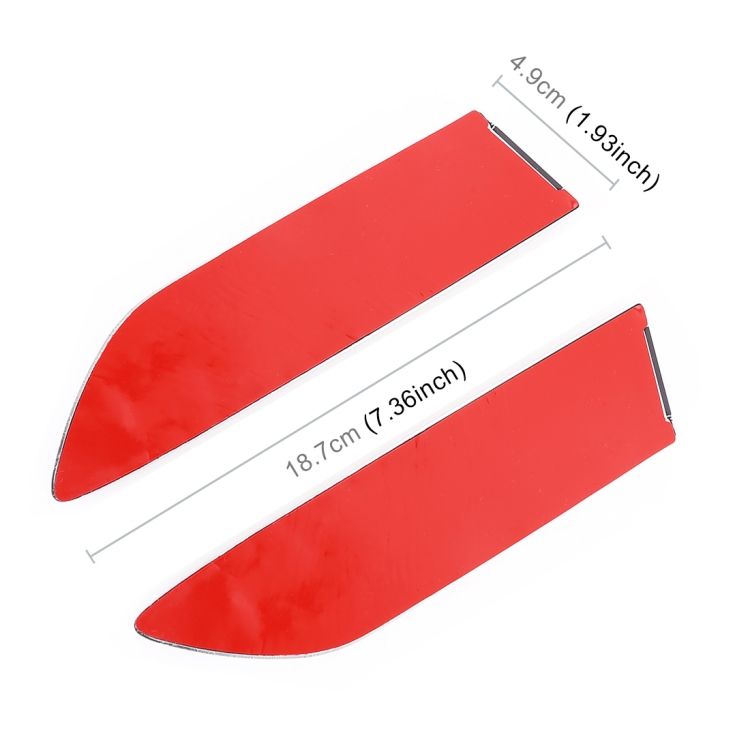 2 PCS Car Side Air Intake Flow Vent Fender Stickers