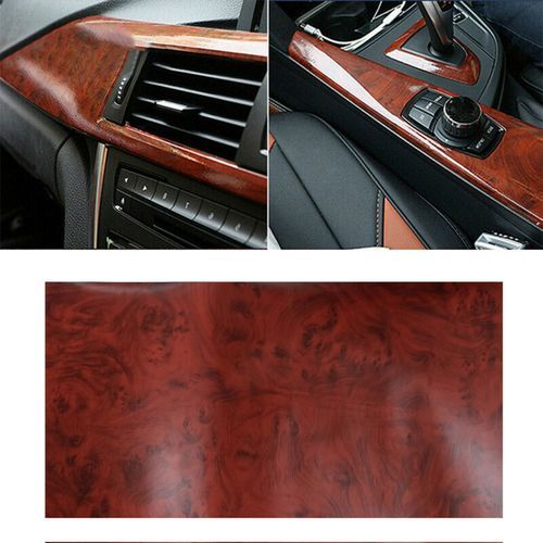 Car Interior Bright Surface Film Wood Grain Sticker