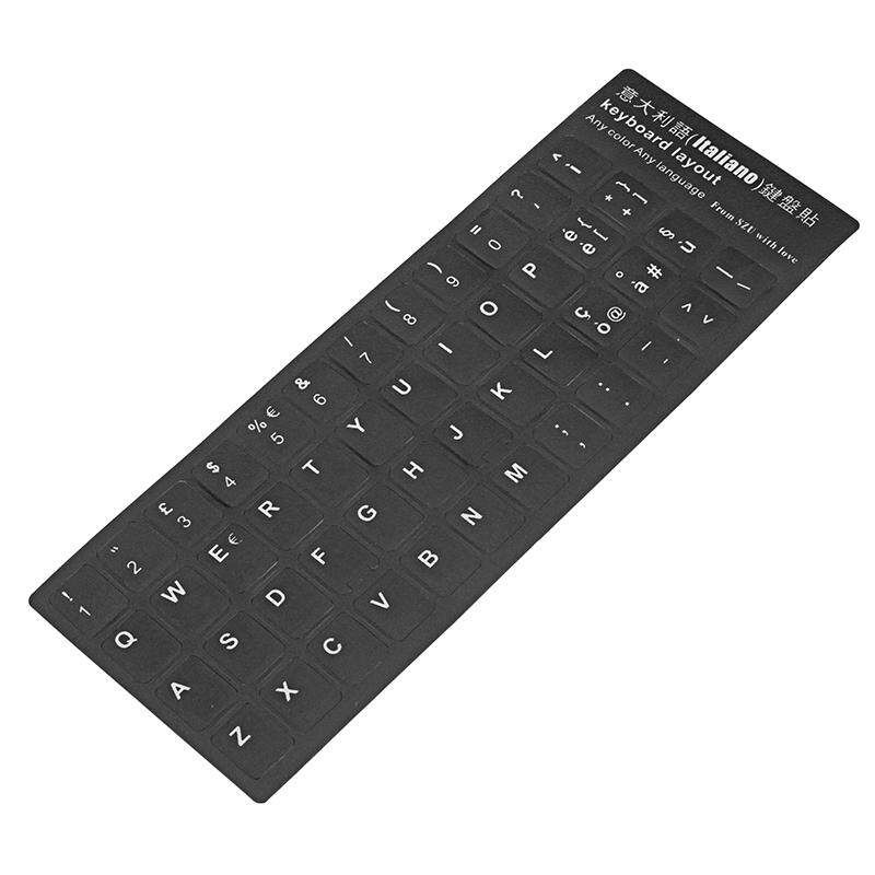 Standard Smooth Laptop Notebook Keyboard Stickers German Russian Spanish French Italian Arabic 6 Language - French Italian