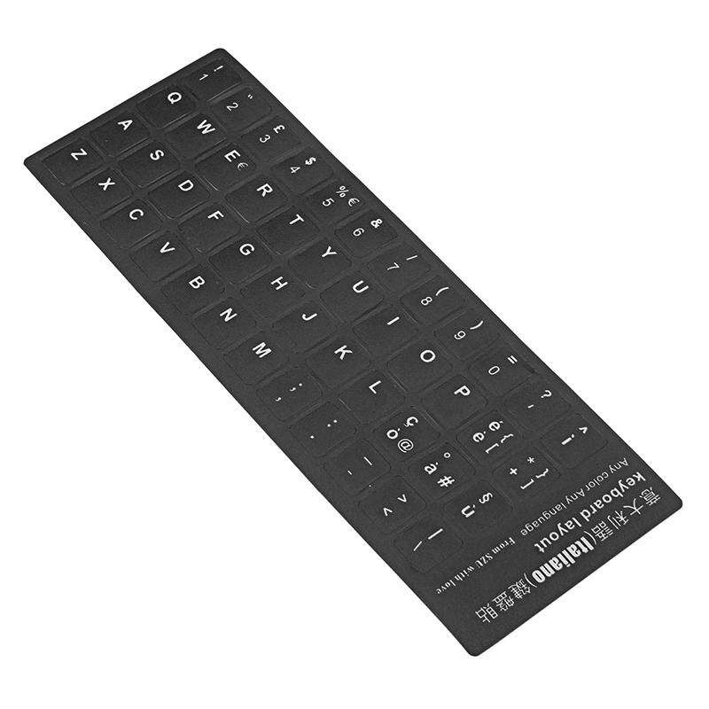 Standard Smooth Laptop Notebook Keyboard Stickers German Russian Spanish French Italian Arabic 6 Language - French Italian