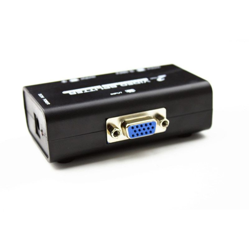 1 To 2 Monitor 2 Ports VGA Video Splitter Box Distributor-