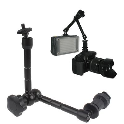 11 Inch Articulating Magic Arm For LCD Field Monitor / DSLR Camera / Video Lights(Black)