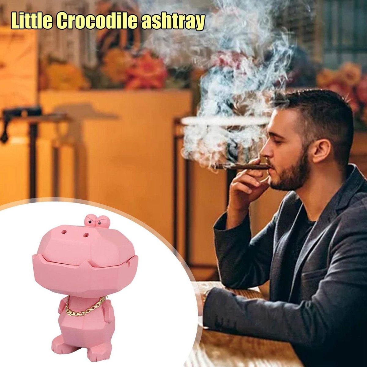Cute Decorative Ashtrays for Cigarettes Ash Tray with Lid Ashtray Ashtray for Weed Outside Outdoor Ashtray Windproof A