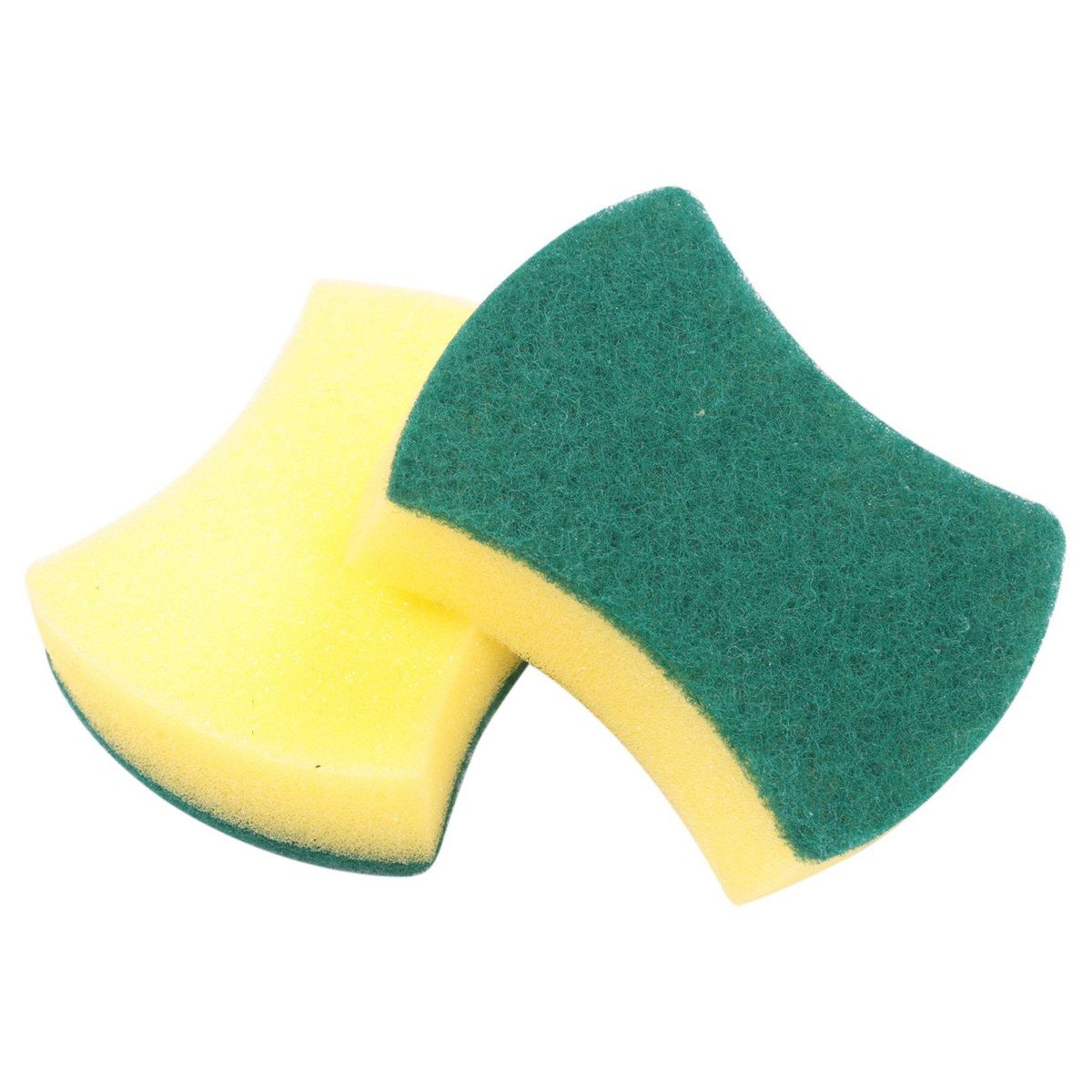30pcs Multi-purpose Double-faced Sponge Scouring Pads Dish Washing Scrub Sponge Stains Removing Cleaning Scrubber Brush for Kitchen Garage Bathroom