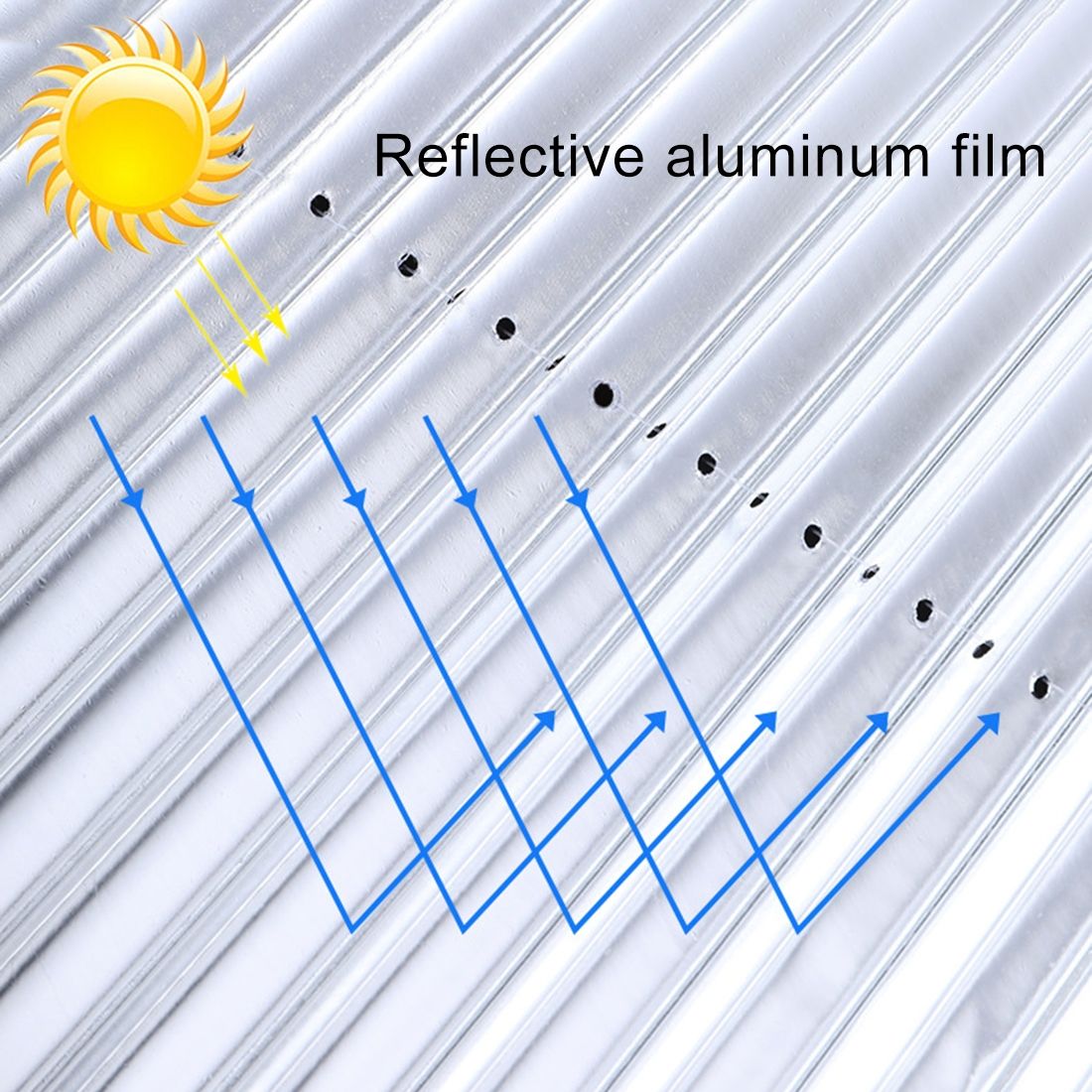 Car Retractable Windshield Sun Shade Block Sunshade Cover For Solar UV Protect, Size: 70cm